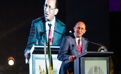 Chancellor Peter N Varghese AO speaks at the ceremony this week